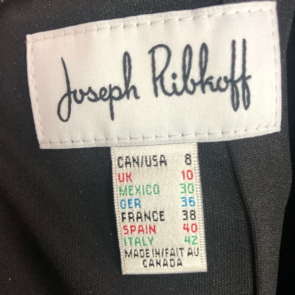 Joseph Ribkoff maxi black dress size 8 - Picture 6 of 7